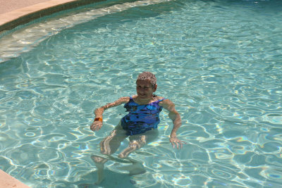 Maggie Enjoying Pool Near Katherine Gorge
