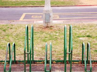 Bike Racks Outside Manuka Pool