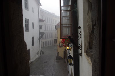 Rainstorm in Cesky Krumlov