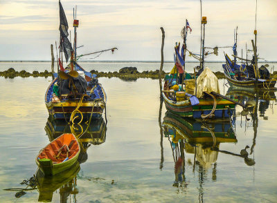 Thai fishing boats Koh Samui