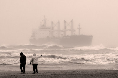 Tanker at South Padre Island