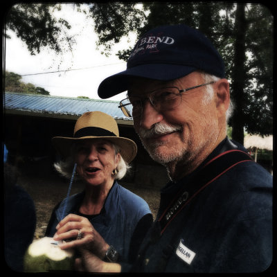 Sampling Fresh Coconut