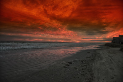 Sunset at Pirates Beach, Galveston, Texas