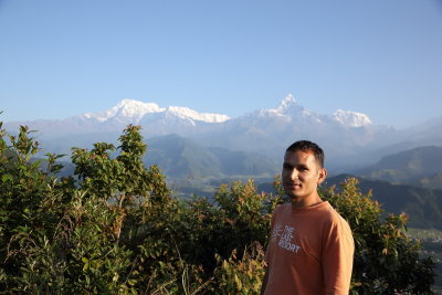 Our Driver in the mountains near to Pokhara