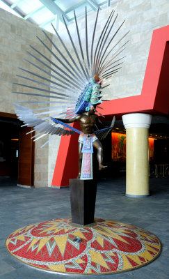Lobby Maya Warrior Statue