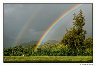 Double Rainbow, Kauai, 2013