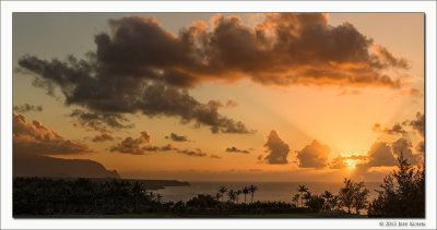 North Shore Sunset, Kauai, 2013