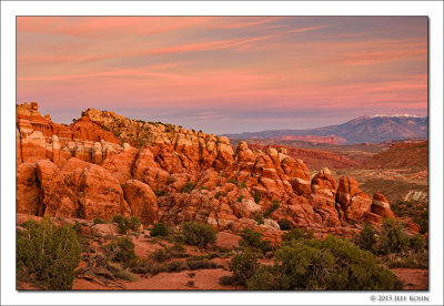 Afterglow, Fiery Furnace, Arches National Park, Utah, 2015
