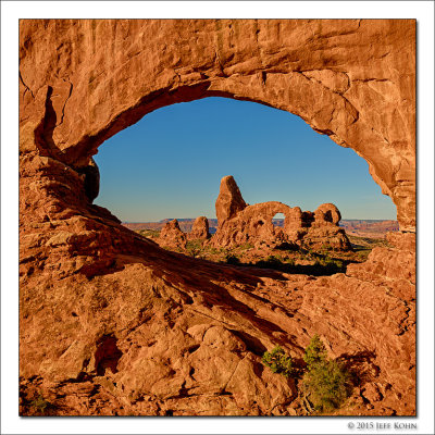 Turret Arch Through North Window, Arches National Park, Utah, 2015