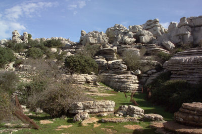 El Torcal - naturally sculpted Limestone area in Andalucia, Spain