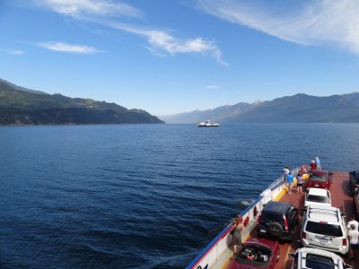 The MV Osprey approaching