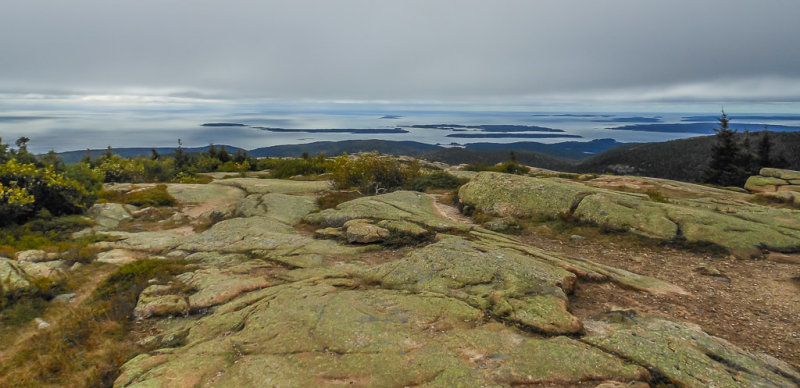 On the way to the top of Cadillac Mountain — at Acadia National Park. 
