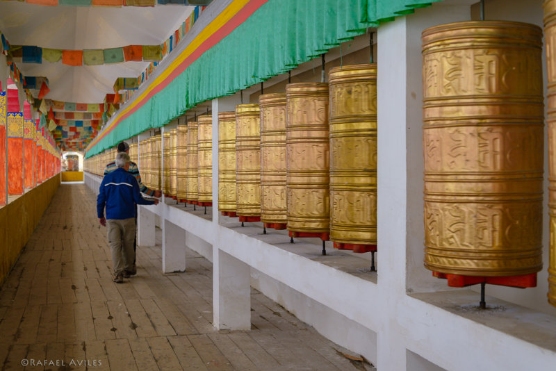 We walked around the temple, spinning the prayer wheels, hundreds of them! I was thankful for a wonderful trip.