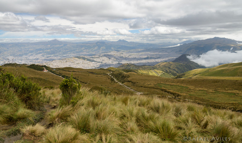 View from the Pichincha volcano.