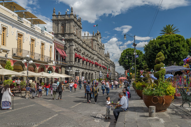 Puebla's zocalo (main square).