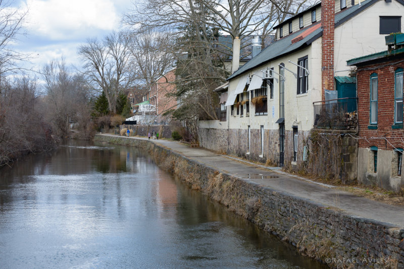 Quiet path in Lambertville, NJ.