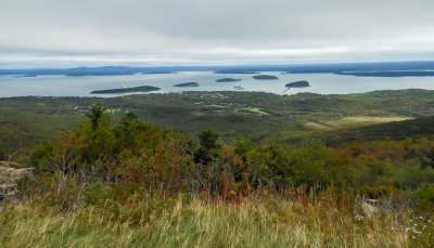 View from the top of Cadillac Mountain — at Acadia National Park. 
