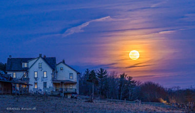 Moonrise in Rural Pennsylvania