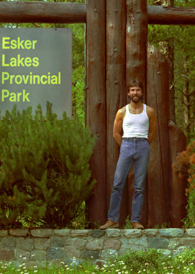 Esker Lakes Provincial Parck / Ontario 1979 avec (FEU) Lizon