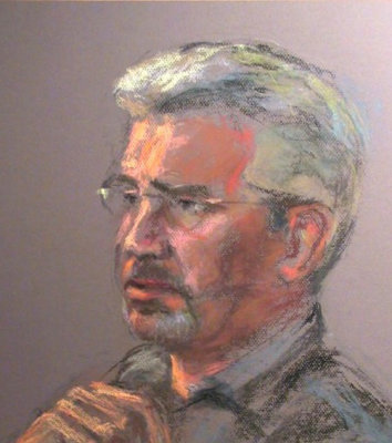 ( Pastel sur papier Canson 18 x 25 )
Portrait du regretté Max Stiebel qui fut mon maître
et mentor pour le portrait au pastel.