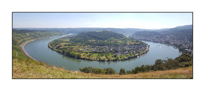 The large Rhine bend in Boppard at Gedeonseck