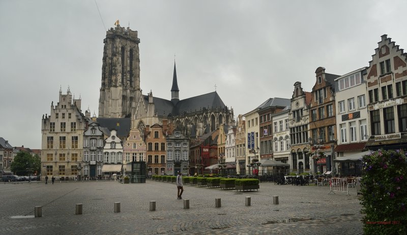 MECHELEN BELGIUM- TOWER OF SAINT ROMBAUTS CATHEDRAL  1452 