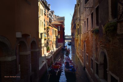 VENICE CANAL FLIRTING WITH REFLECTIVE LIGHT