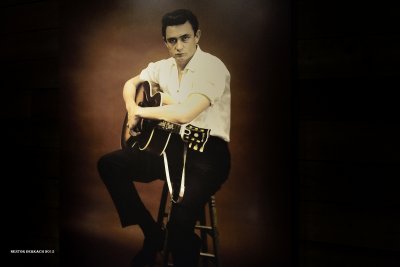  Photo of Johnny Cash taken at the Johnny Cash  Museum  / Nashville Tennessee USA.