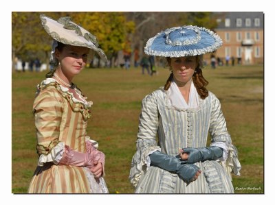               The year is 1776 popular ladies fashion 