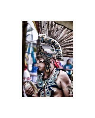 Art Poster_Sacred Spring Powwow_Aztec Warrior 3 in Oil_16x20 copy.jpg