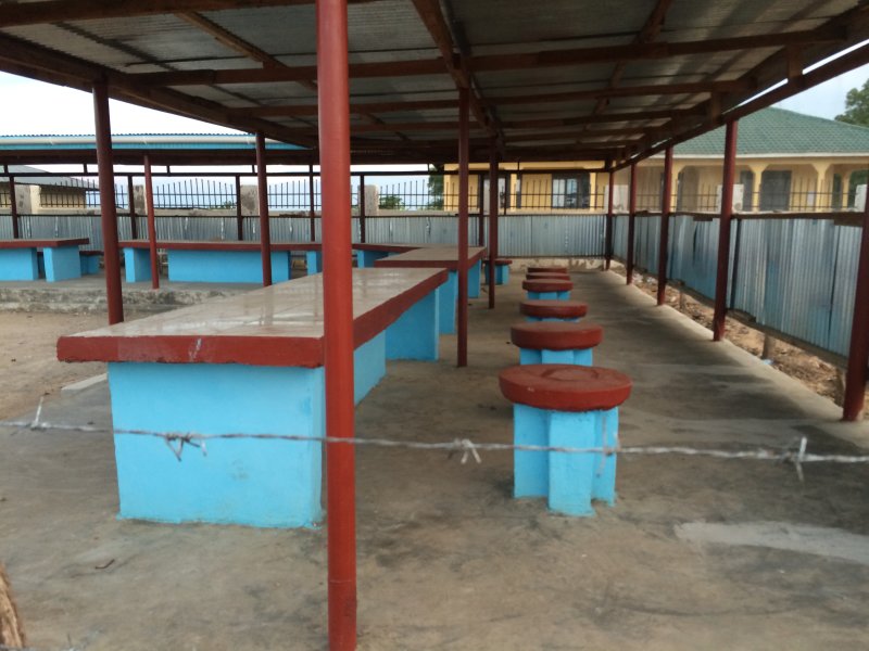 The HDC-UNMISS fish cleaning station