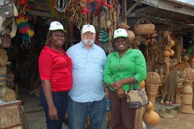 At one of the Raffia shops