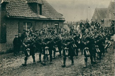 15th Battalion CEF Pipe Band, Ploegsteert, Belgium, 1916 