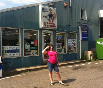 Pam at the beaver fuel stop