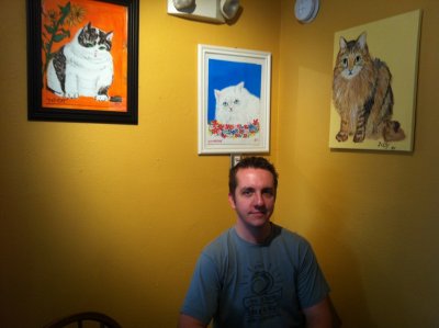 Me and cat paintings