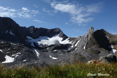 Glacier de Paneirosse - Col des Chamois - Pierre qu'Abotze