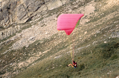 Envol du col des Ayes