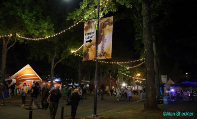 Main Street, BottleRock - at night