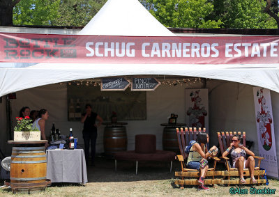 Just one of the many civilized, Napa-flavored BottleRock tents