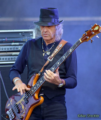 Pete Sears, Moonalice, on his bass that was missing for 35 years