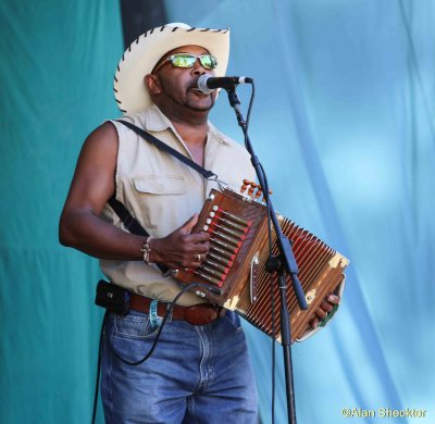 Jeffrey Broussard with the Creole Cowboys