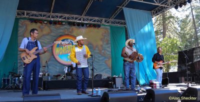 Jeffrey Broussard with the Creole Cowboys