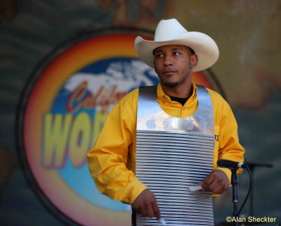 Jeffrey Broussard with the Creole Cowboys