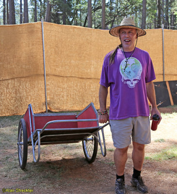 Curt with an instrument cart