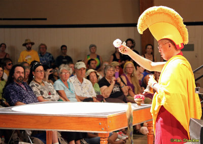 Drepong Loseling monk's mandala closing ceremony
