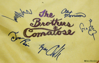 Meet 'n' Greet signature sheet - Brothers Comatose