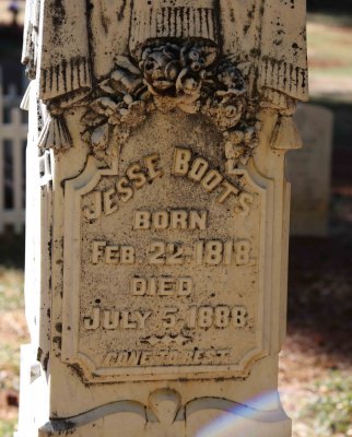 1800's-era tombstone, Ogburn-Inwood Cemetery, Shingletown