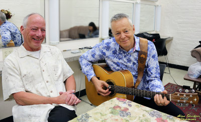 Bob Littell and Tommy Emmanuel, pre-show