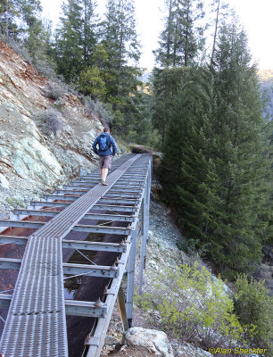 One of the many Miocene Canal trail catwalks