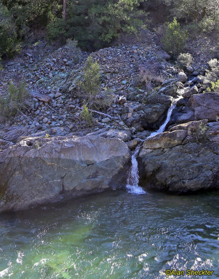 Small trickle feeding into the river